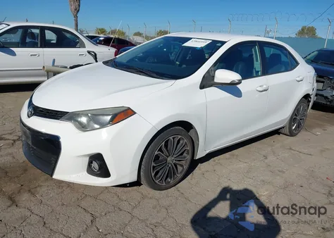 2015 Toyota Corolla S Plus from USA, damaged, VIN 5YFBURHE1FP267714